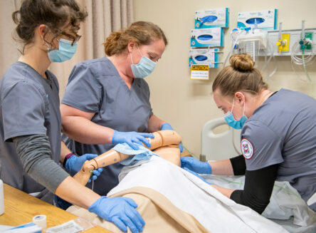 nursing students learning