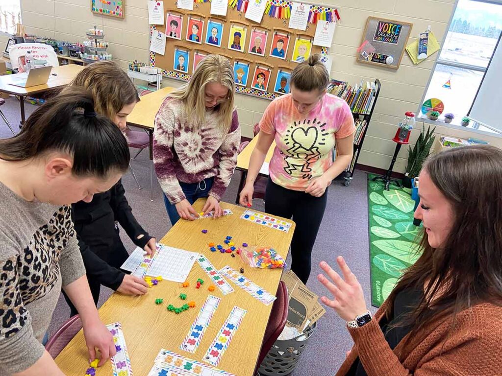 Early Childhood Education students in class