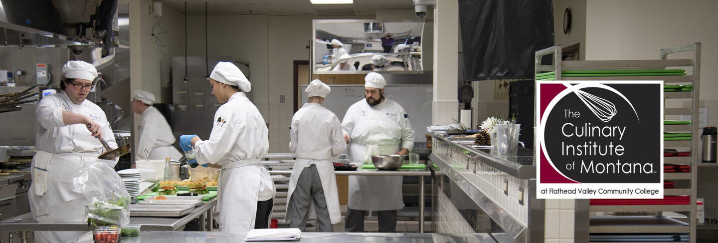 Culinary Institute students in kitchen