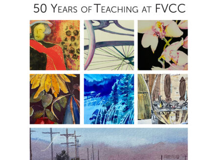 karen leigh 50 years of teaching at fvcc graphic