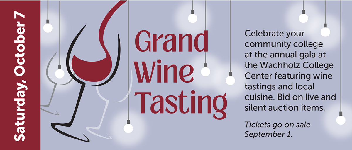 Invitation to the Festival of Flavors Grand Wine Tasting on Saturday, October 7 for student scholarships.