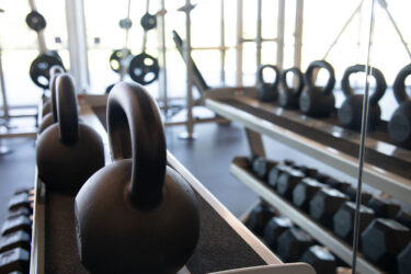 weights in the campus fitness center