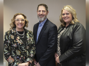 Michele Purcell, Bryan Brophy-Baermann, and Tricia Fiscus