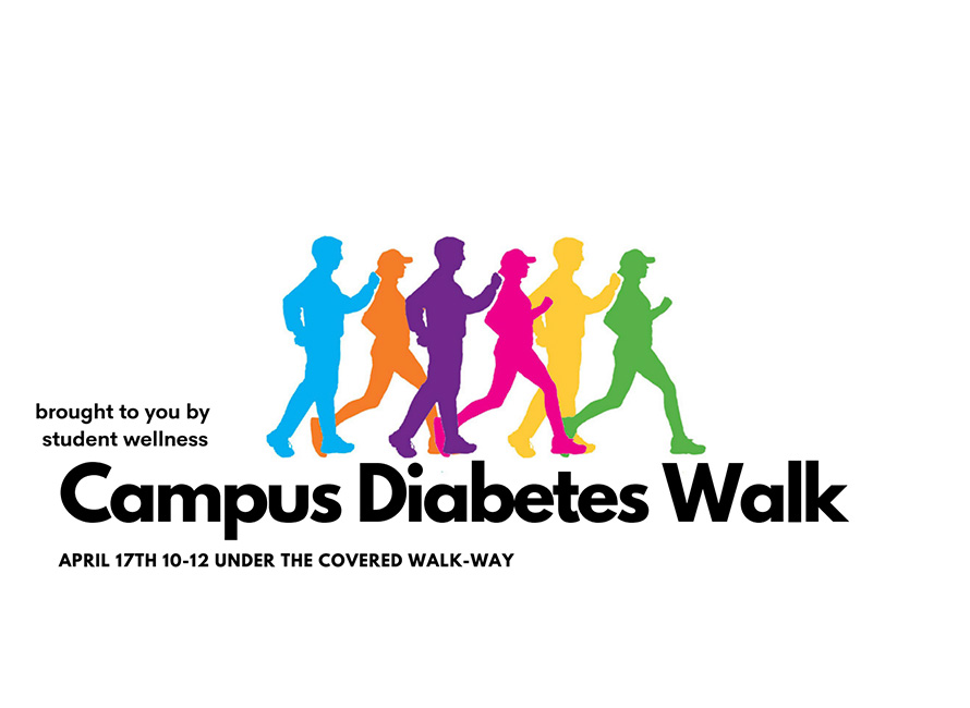 campus diabetes walk graphic
