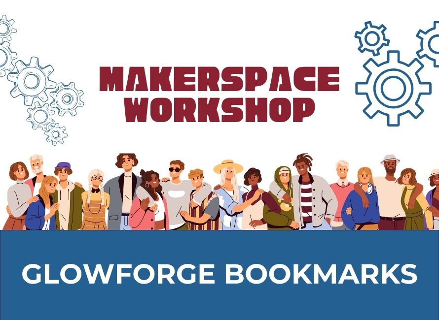 makerspace glowforge bookmarks graphic