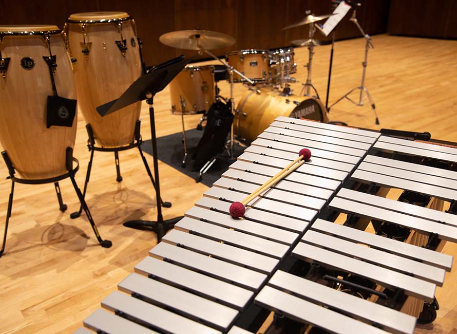 xylophone and drums