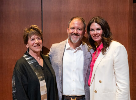 Jane Karas, Justin Sliter, Jennifer Sliter stand together for a picture