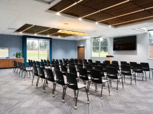 conference room with chairs set